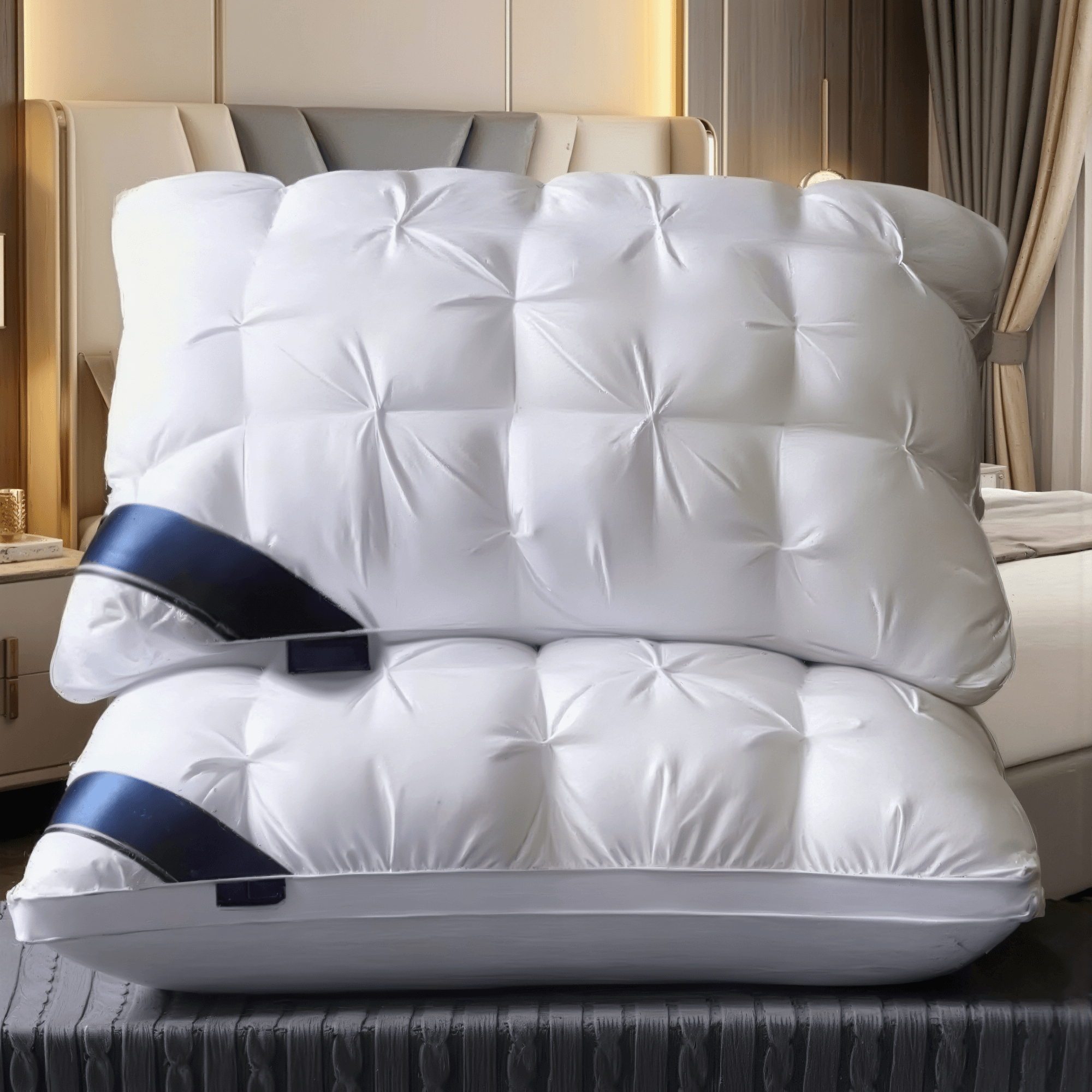 Luxury Hotel-Grade Neck Support Pillow | Breathable Down-Alternative | Deep Sleep Comfort