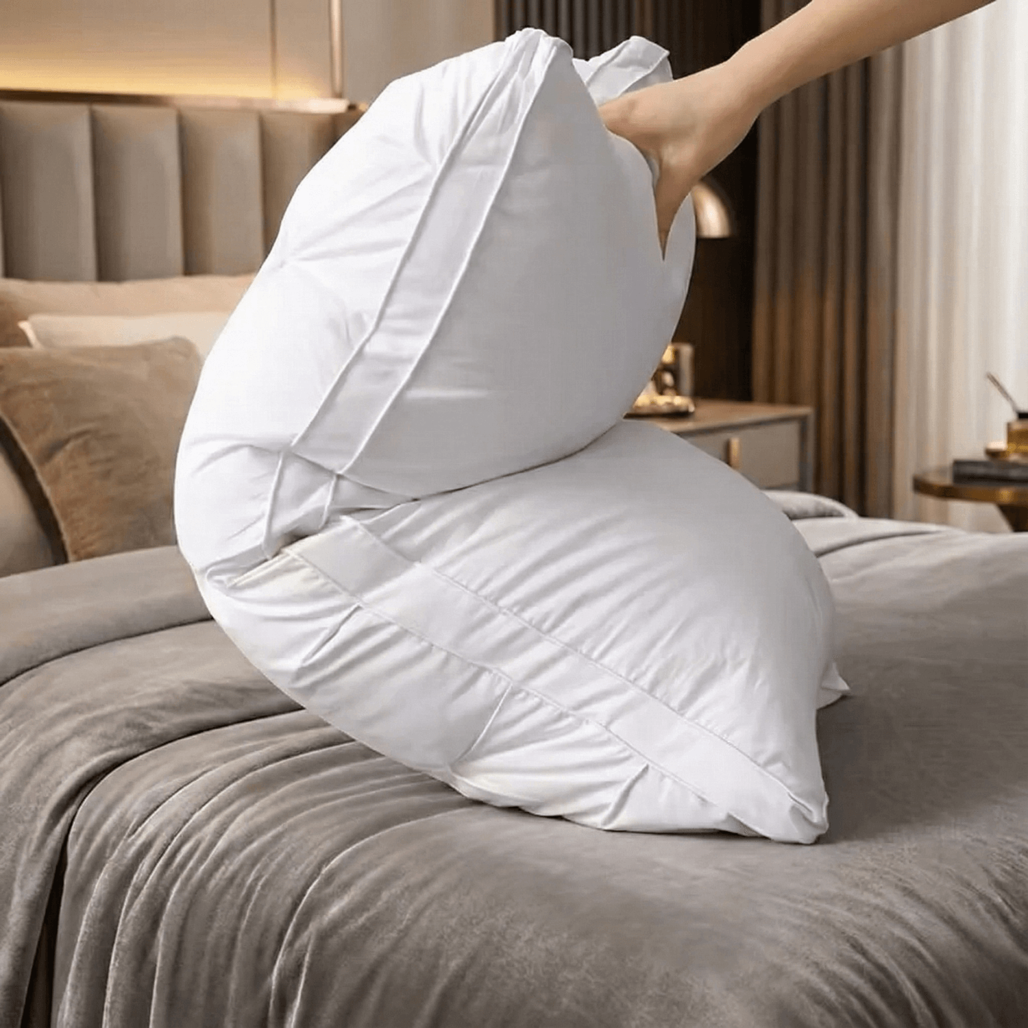 Luxury Hotel-Grade Neck Support Pillow | Breathable Down-Alternative | Deep Sleep Comfort